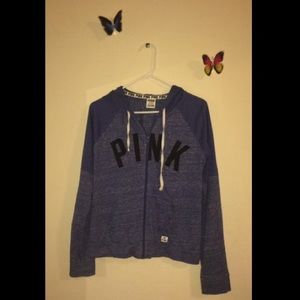 PINK Lightweight Blue Jacket